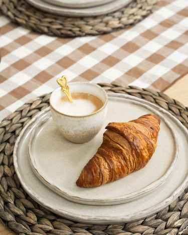 Handmade Breakfast Plate Serpa Beige - Things I Like Things I Love