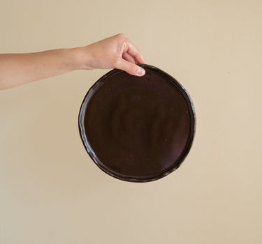 Handmade Breakfast Plate Serpa Burgundy - Things I Like Things I Love