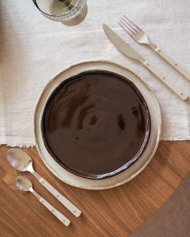 Handmade Breakfast Plate Serpa Burgundy - Things I Like Things I Love