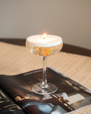 Handmade Candle Champagne - Things I Like Things I Love