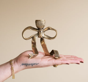 Handmade Candle Holder Riley Ribbon - Things I Like Things I Love