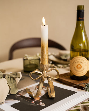 Handmade Candle Holder Riley Ribbon - Things I Like Things I Love