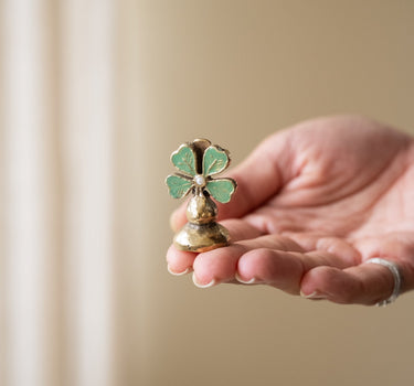 Handmade Card Holder Lucky Clover - Things I Like Things I Love