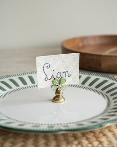 Handmade Card Holder Lucky Clover - Things I Like Things I Love