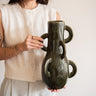 Handmade Deco Vase Zaza Olive Green - Things I Like Things I Love