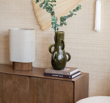Handmade Deco Vase Zaza Olive Green - Things I Like Things I Love