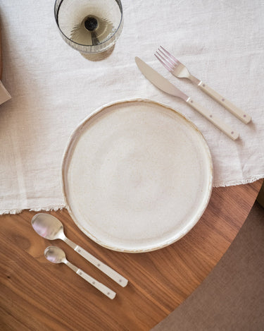 Handmade Dinner Plate Serpa Beige - Things I Like Things I Love