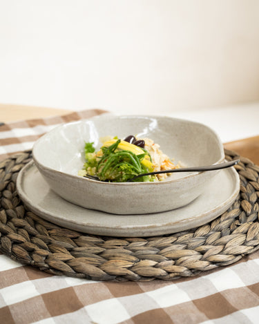 Handmade Dinner Plate Serpa Beige - Things I Like Things I Love