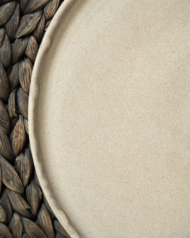 Handmade Dinner Plate Serpa Beige - Things I Like Things I Love