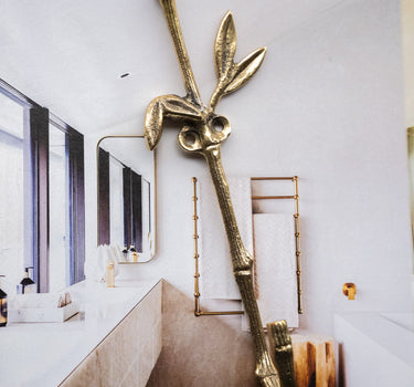 Handmade Hook Bamboo Twig Brass - Things I Like Things I Love