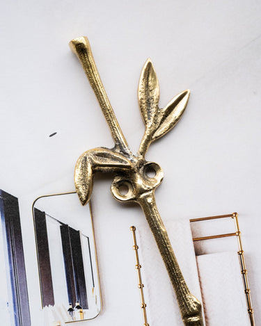 Handmade Hook Bamboo Twig Brass - Things I Like Things I Love