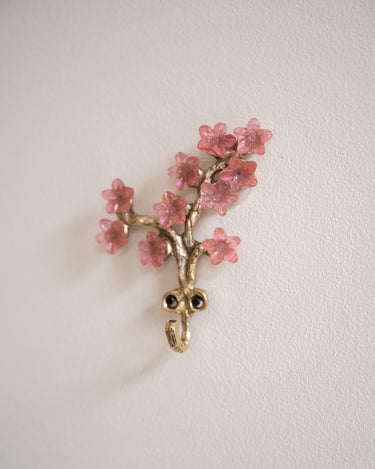 Handmade Hook Elodie Flowers Brass - Things I Like Things I Love
