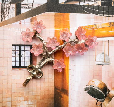 Handmade Hook Elodie Flowers Brass - Things I Like Things I Love