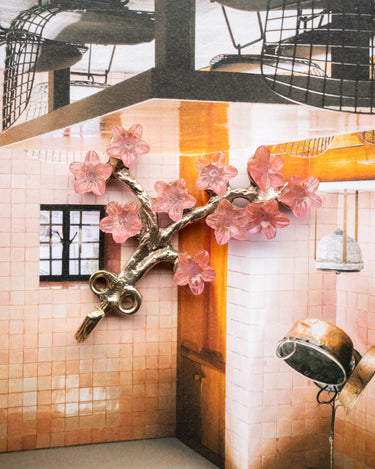 Handmade Hook Elodie Flowers Brass - Things I Like Things I Love