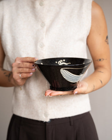 Handmade Japanese Bowl Whale Medium - Things I Like Things I Love