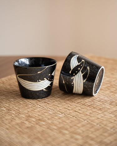 Handmade Japanese Cappuccino Mug Whale - Things I Like Things I Love