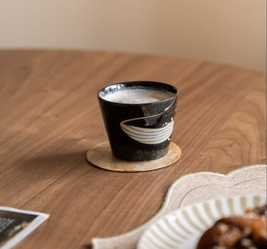 Handmade Japanese Cappuccino Mug Whale - Things I Like Things I Love