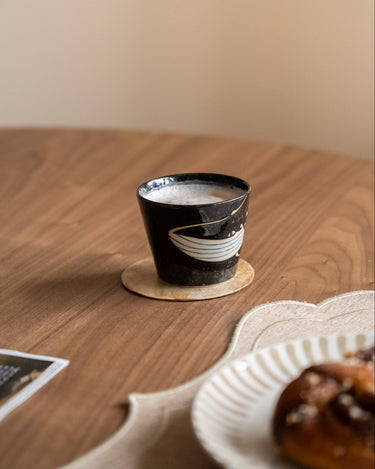 Handmade Japanese Cappuccino Mug Whale - Things I Like Things I Love