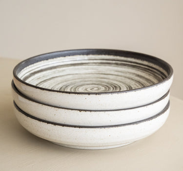 Handmade Japanese Deep Dinner Plate Asashio - Things I Like Things I Love