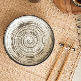 Handmade Japanese Deep Dinner Plate Asashio - Things I Like Things I Love