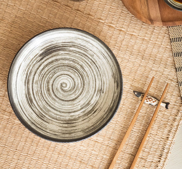 Handmade Japanese Deep Dinner Plate Asashio - Things I Like Things I Love