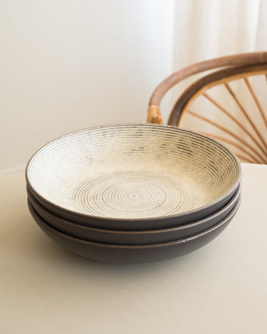 Handmade Japanese Deep Dinner Plate Gold Sand - Things I Like Things I Love