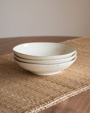 Handmade Japanese Deep Dinner Plate Shirogesho - Things I Like Things I Love