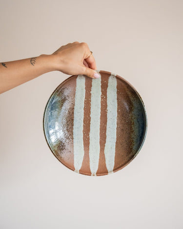 Handmade Japanese Dinner Plate Aka - Cha - Things I Like Things I Love