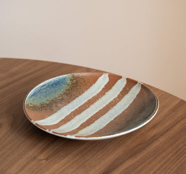 Handmade Japanese Dinner Plate Aka - Cha - Things I Like Things I Love