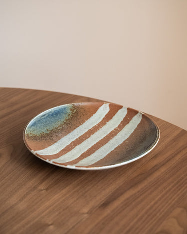 Handmade Japanese Dinner Plate Aka - Cha - Things I Like Things I Love