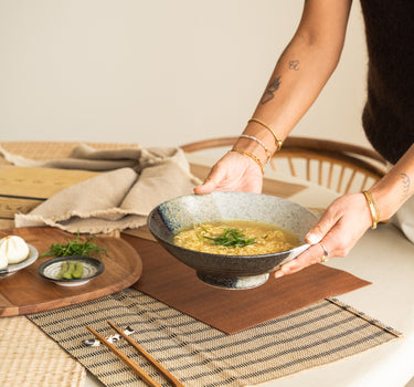 Handmade Japanese Oboro Yamakage Serving Bowl - Things I Like Things I Love