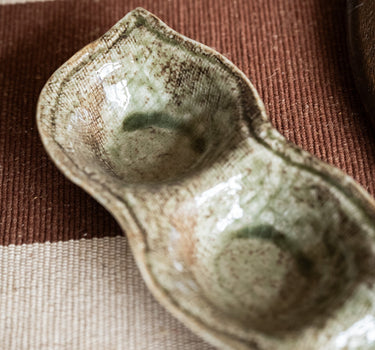 Handmade Japanese Sauce Dish Yamasan Triple - Things I Like Things I Love