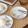 Handmade Japanese Side Plate Beige/Blue - Things I Like Things I Love