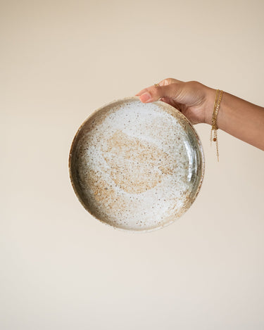 Handmade Japanese Yuki Deep Dinner Plate - Things I Like Things I Love