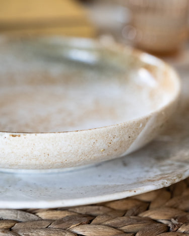 Handmade Japanese Yuki Deep Dinner Plate - Things I Like Things I Love