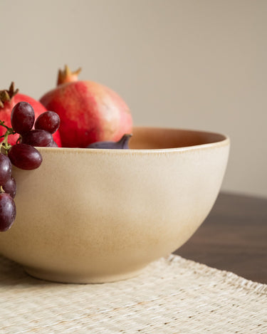 Handmade Salad Bowl Livia Champagne - Things I Like Things I Love