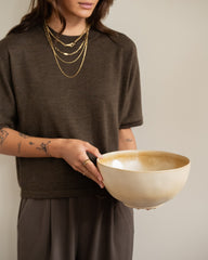 Handmade Salad Bowl Livia Champagne - Things I Like Things I Love