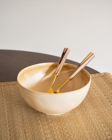 Handmade Salad Bowl Livia Champagne - Things I Like Things I Love