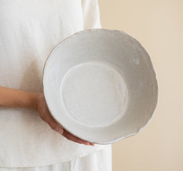 Handmade Salad Bowl Serpa Beige - Things I Like Things I Love