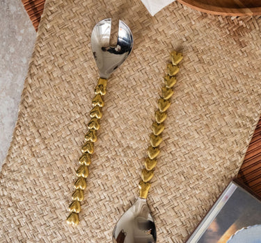 Handmade Salad Servers Holly Heart - Things I Like Things I Love