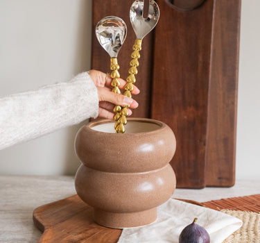 Handmade Salad Servers Holly Heart - Things I Like Things I Love