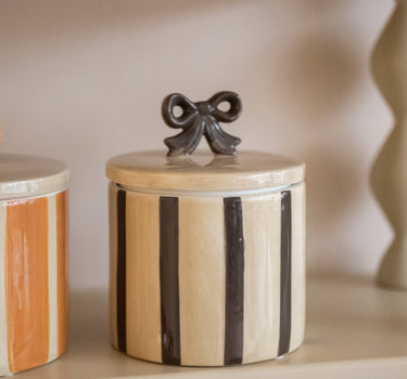 Handmade Storage Jar Bow - Things I Like Things I Love