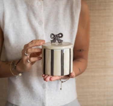 Handmade Storage Jar Bow - Things I Like Things I Love