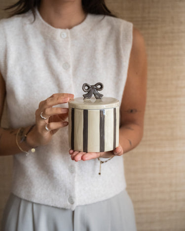 Handmade Storage Jar Bow - Things I Like Things I Love