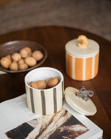 Handmade Storage Jar Bow - Things I Like Things I Love