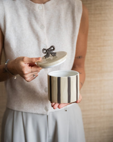 Handmade Storage Jar Bow - Things I Like Things I Love