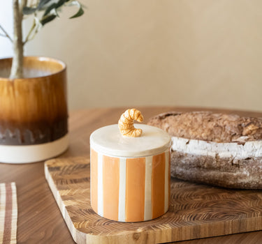 Handmade Storage Jar Croissant - Things I Like Things I Love