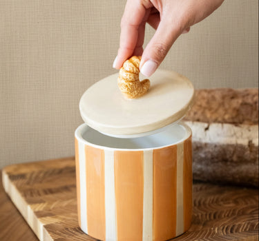 Handmade Storage Jar Croissant - Things I Like Things I Love