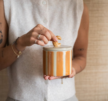 Handmade Storage Jar Croissant - Things I Like Things I Love