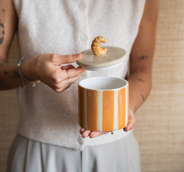Handmade Storage Jar Croissant - Things I Like Things I Love
